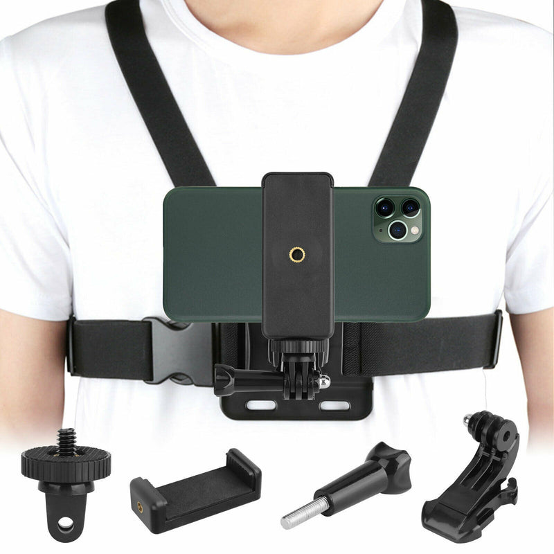 Chest Harness Body Strap Mount Accessories Adjustable For Smart Phone Android