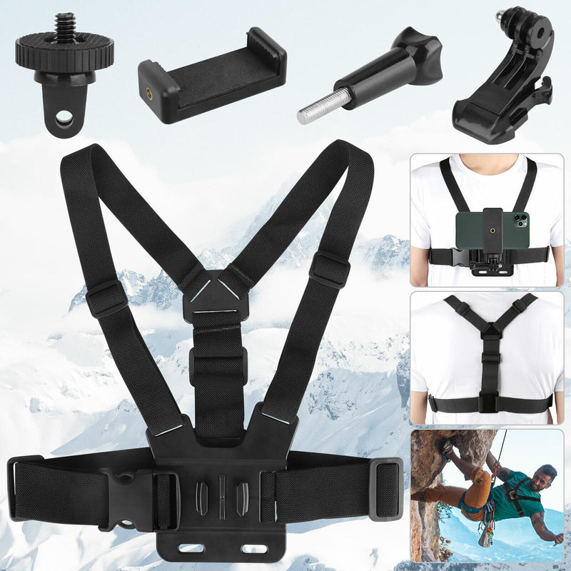 Chest Harness Body Strap Mount Accessories Adjustable For Smart Phone Android