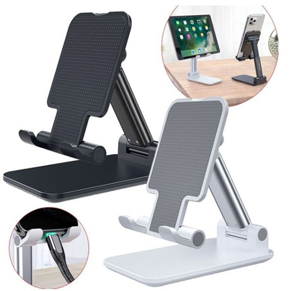 Metal Desktop Tablet Holder Table Cell Foldable Extend Support Desk Mobile Phone Holder Stand For iPhone iPad Adjustable