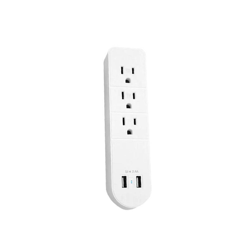 Versatile Multi Outlet AC Plus Fast USB Charger With Surge Protection