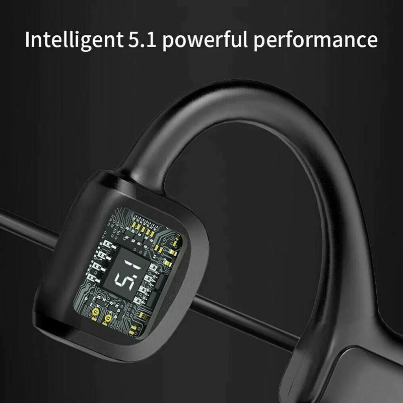 Bone Conduction Headphones Bluetooth 5.1 Wireless Earbuds Outdoor Sport Headset